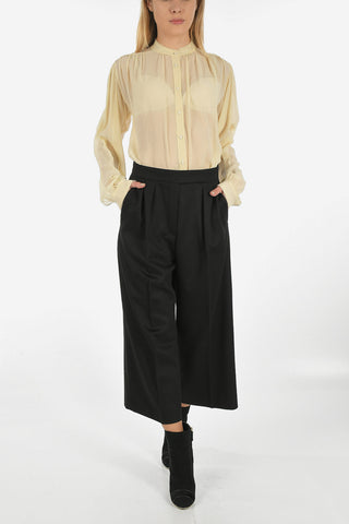 camelhair PEPLO flared pants