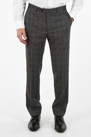 Tone-on-tone check side vent drop 6R 2-button MANTUA suit