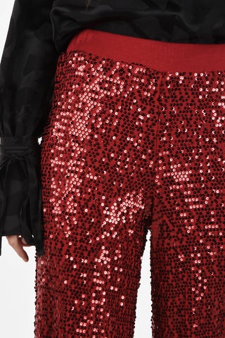 sequined ROCKET palazzo  pants