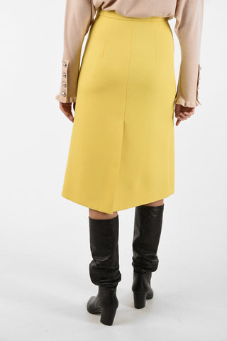 split-back hem a-line skirt