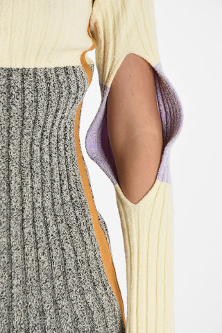 GENIUS 2 1952 turtle neck ribbed sweater