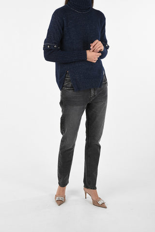 turtle-neck sweaterWith Removable Sleeve