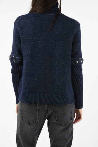 turtle-neck sweaterWith Removable Sleeve