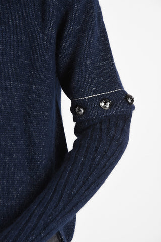 turtle-neck sweaterWith Removable Sleeve