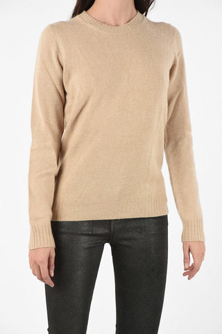 cashmere crew-neck sweater with bare back