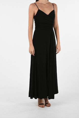 GIORGIO ARMANI Draped Sleeveless Maxi Dress