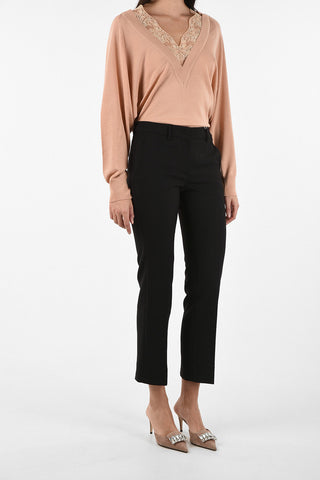 high-rise waist capri DANIA pants