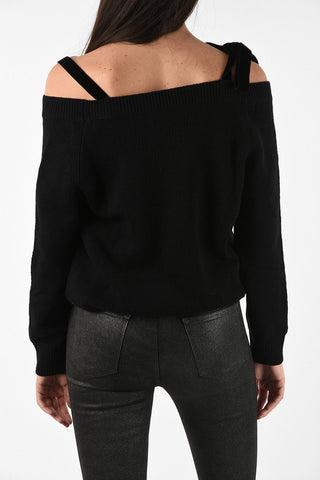 RED off-shoulder sweater