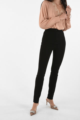 pantalone dritto a vita alta