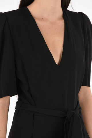 v-neck maxi jumpsuit