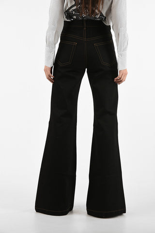 bootcut jeans raw a vita alta