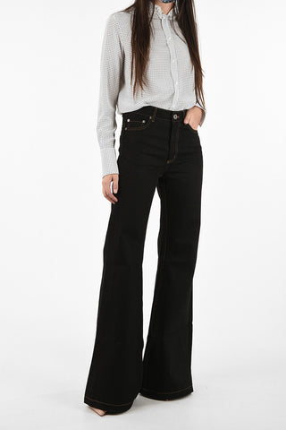 bootcut jeans raw a vita alta