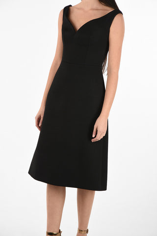 v-neck a-line dress