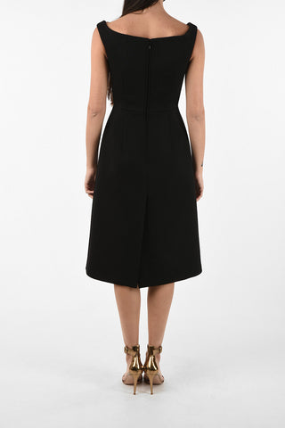v-neck a-line dress