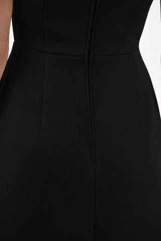 v-neck a-line dress