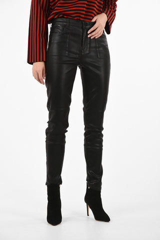 Faux leather high-rise waist skinny fit MARIA pants