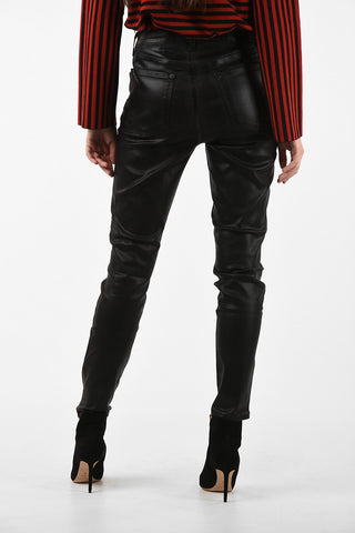 Faux leather high-rise waist skinny fit MARIA pants