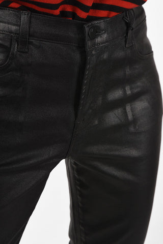 Faux leather high-rise waist skinny fit MARIA pants