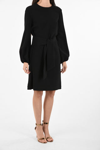 bishop sleeve above knee Tunic dress
