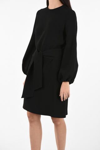 bishop sleeve above knee Tunic dress