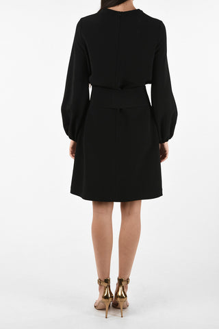 bishop sleeve above knee Tunic dress