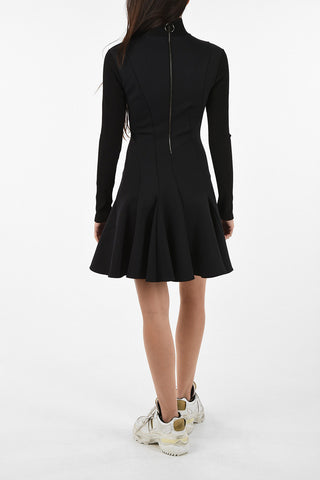 turtle neck mini cheerleader dress