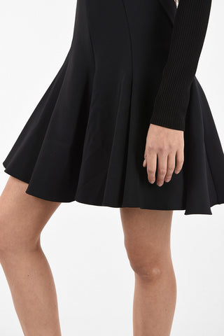 turtle neck mini cheerleader dress