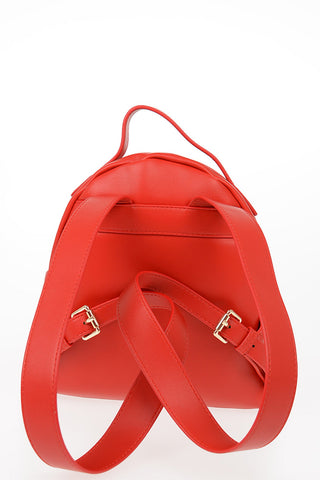 LOVE Faux Leather PADDED SHINY HEART Backpack