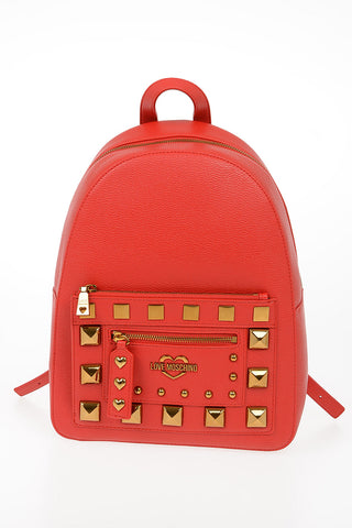 LOVE Faux leather Studded SQUARE STUDIOS Backpeck