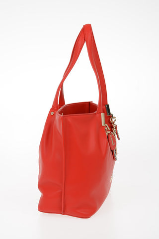 LOVE Faux Leather LOVELY CHARMS Tote Bag
