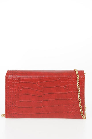 LOVE Leather Crocodile Printed EVENING Bag