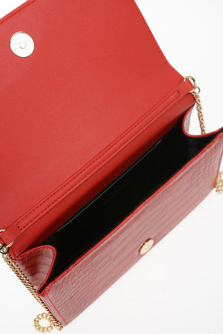 LOVE Leather Crocodile Printed EVENING Bag