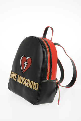LOVE Zaino OUT OF THE BLUE in Ecopelle con Cuore Glitter