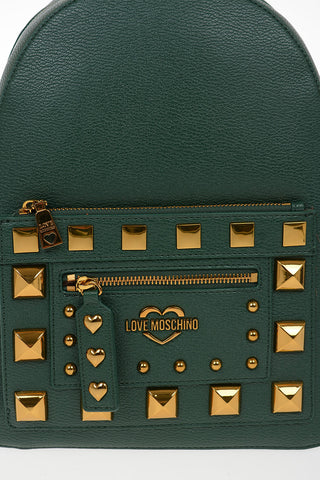 LOVE Faux leather Studded SQUARE STUDIOS Backpeck