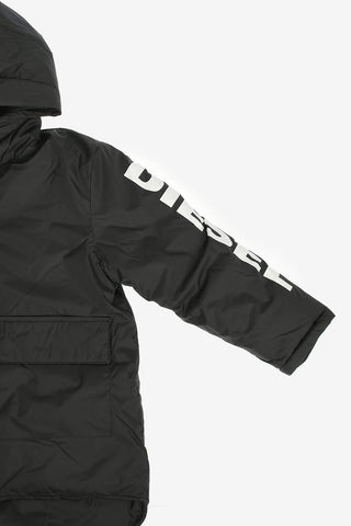 Hooded Logo-Print Puffer JRON Jacket
