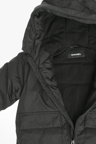 Hooded Logo-Print Puffer JRON Jacket