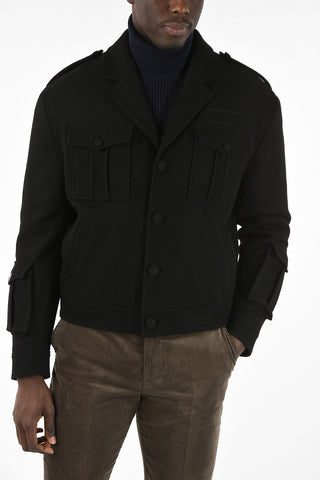Virgin Wool Multi-Pocket Coat