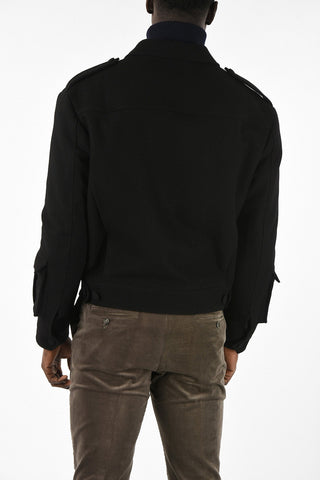 Virgin Wool Multi-Pocket Coat