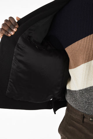 Virgin Wool Multi-Pocket Coat