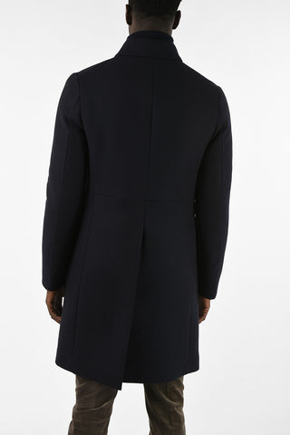 Virgin Wool Double Breasted center vent Coat