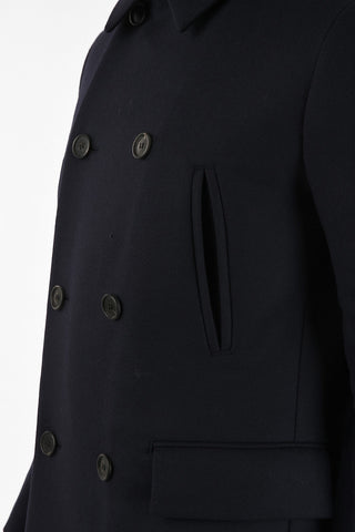 Virgin Wool Double Breasted center vent Coat