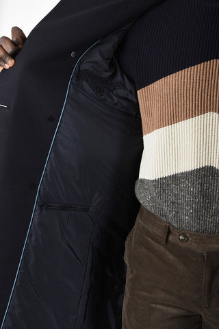 Virgin Wool Double Breasted center vent Coat