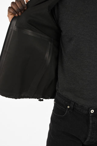 Leather Hooded jacket