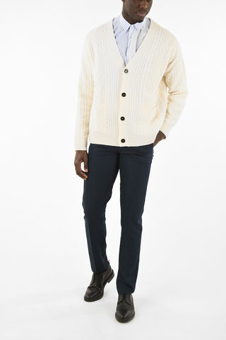 V-Neck aran Cardigan