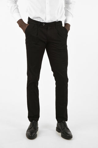 ID double pleat Chino trousers