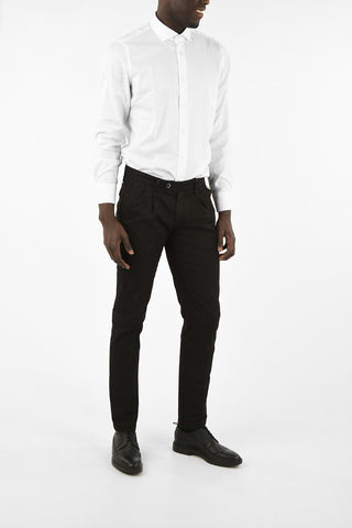 ID double pleat Chino trousers