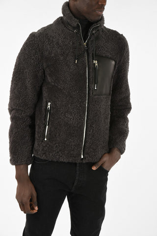 Shearling Jacket With Drawstring