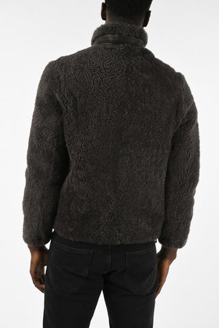 Shearling Jacket With Drawstring