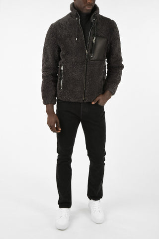 Shearling Jacket With Drawstring