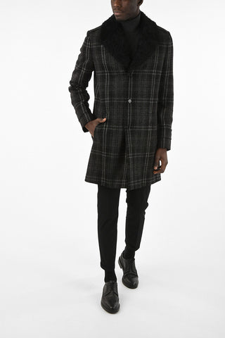 Virgin Wool and Alpaca Single-Breasted Coat 
